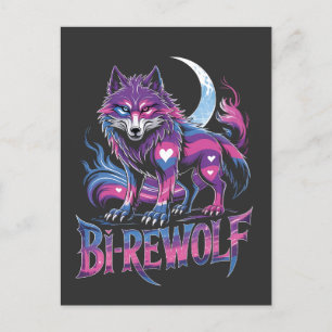 Dire Wolf Birewolf Biseksueel LGBT Aankondigingskaart