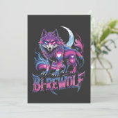 Dire Wolf Birewolf Biseksueel LGBT Kaart (Staand voorkant)