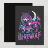 Dire Wolf Birewolf Biseksueel LGBT Kaart (Voorkant / Achterkant)