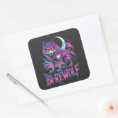 Dire Wolf Birewolf Biseksueel LGBT Vierkante Sticker (Envelop)