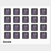 Dire Wolf Birewolf Biseksueel LGBT Vierkante Sticker (Vel)