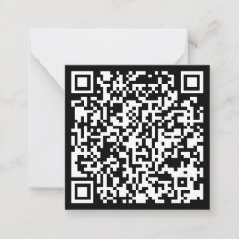 Direct aangemaakte QR-code (door uw URL in te voer Notitiekaartje