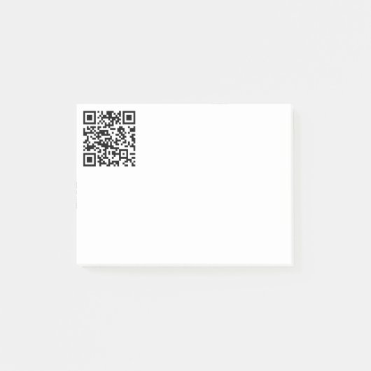 Direct aangemaakte QR-code (door uw URL in te voer Post-it® Notes (Voorkant)