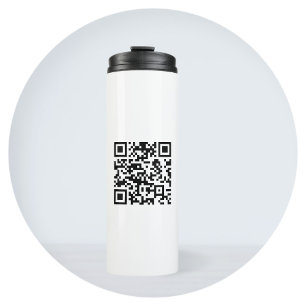 Direct aangemaakte QR-code (door uw URL in te voer Thermosbeker