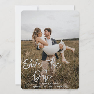 Direct aangepast script - Aangepast fotohuwelijk Save The Date