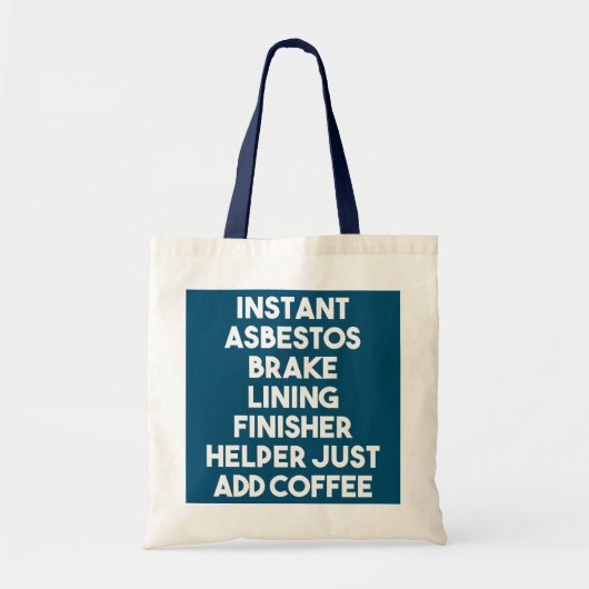 Direct asbest Rembolische afwerkapparaat Helper to Tote Bag (Voorkant)