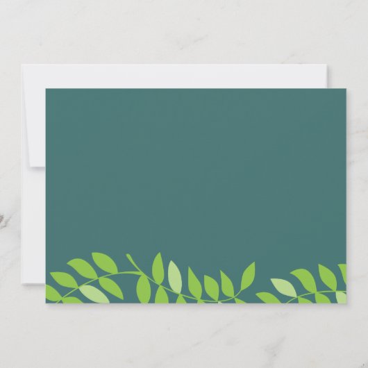 Direct bewerkbare Baby Aqeeqah Invitation Kaart (Achterkant)