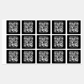 Direct bewerkbare QR-code en bedrijfsnaam enz. Labels (Vel)