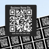 Direct bewerkbare QR-code en bedrijfsnaam enz. Labels