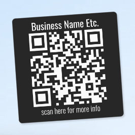 Direct bewerkbare QR-code en bedrijfsnaam enz. Labels