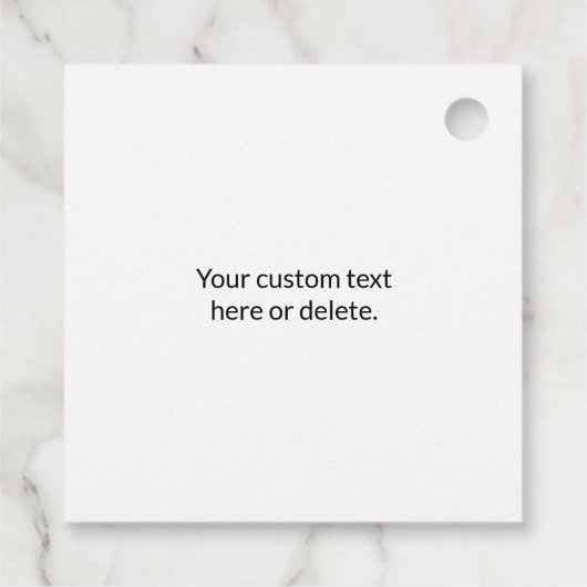 Direct bewerkbare QR-code Sjabloon | Faux Gold Bedankjes Labels (Achterkant)