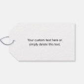 Direct bewerkbare QR-code Sjabloon | Faux Gold Cadeaulabel (Achterkant Horizontaal)