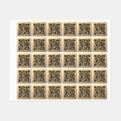 Direct bewerkbare QR-code Sjabloon | Faux Gold Labels (Vel)
