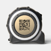 Direct bewerkbare QR-code Sjabloon | Faux Gold Rolmaat (Voorkant)