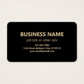 Direct bewerkbare QR-code Sjabloon | Faux Gold Visitekaartje (Achterkant)