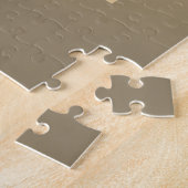 Direct Bewerkbare QR-code Sjabloon | Nep Goud Legpuzzel (Zijkant)