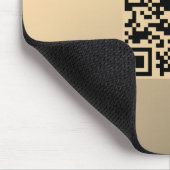 Direct Bewerkbare QR-code Sjabloon | Nep Goud Muismat (Hoek)