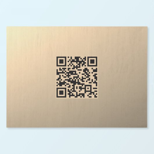 Direct Bewerkbare QR-code Sjabloon | Nep Goud Tissuepapier