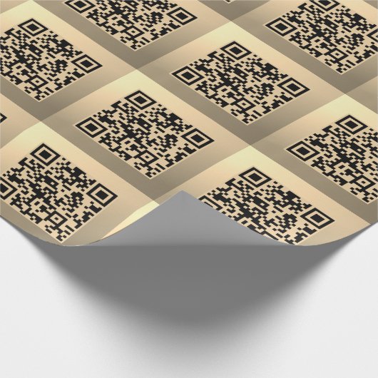 Direct Bewerkbare QR-code sjabloon | Nepgoud Cadeaupapier (Hoek)