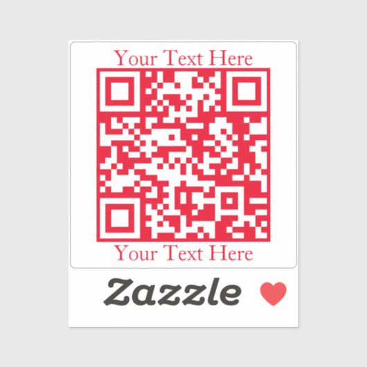 Direct Creëer een QR-code met een website Sticker (Vel)