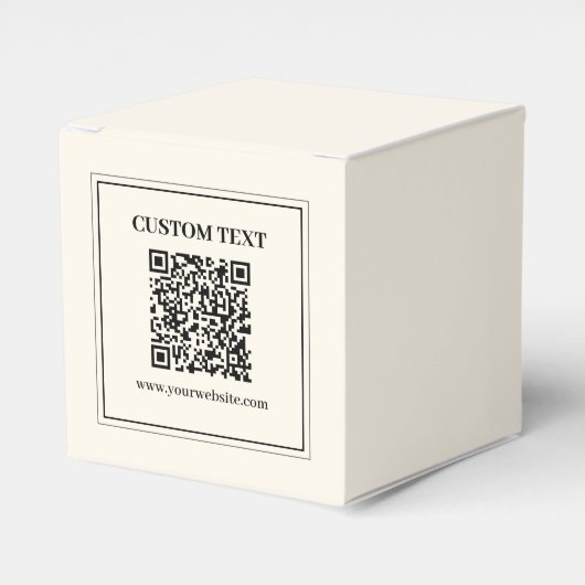 Direct Creëer een scanbare QR-code voor bedrijven Bedankdoosjes (Voorkant Zijde)
