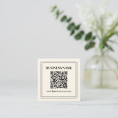 Direct Creëer een scanbare QR-code voor bedrijven Informatiekaartje (Staand voorkant)