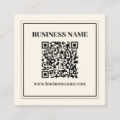 Direct Creëer een scanbare QR-code voor bedrijven Informatiekaartje (Voorkant)