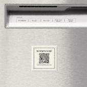 Direct Creëer een scanbare QR-code voor bedrijven Magneet (Insitu (Vaatwasser))