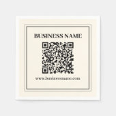 Direct Creëer een scanbare QR-code voor bedrijven Servet (Voorkant)