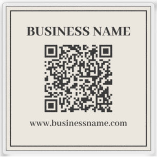 Direct Creëer een scanbare QR-code voor bedrijven Sticker