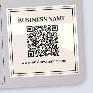 Direct Creëer een scanbare QR-code voor bedrijven Sticker