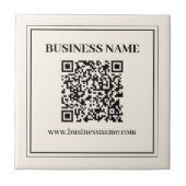 Direct Creëer een scanbare QR-code voor bedrijven Tegeltje (Voorkant)