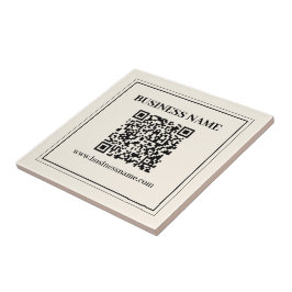 Direct Creëer een scanbare QR-code voor bedrijven Tegeltje