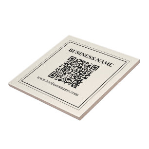 Direct Creëer een scanbare QR-code voor bedrijven Tegeltje