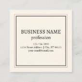 Direct Creëer een scanbare QR-code voor bedrijven Vierkante Visitekaartje (Achterkant)