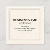 Direct Creëer een scanbare QR-code voor bedrijven Vierkante Visitekaartje (Achterkant)