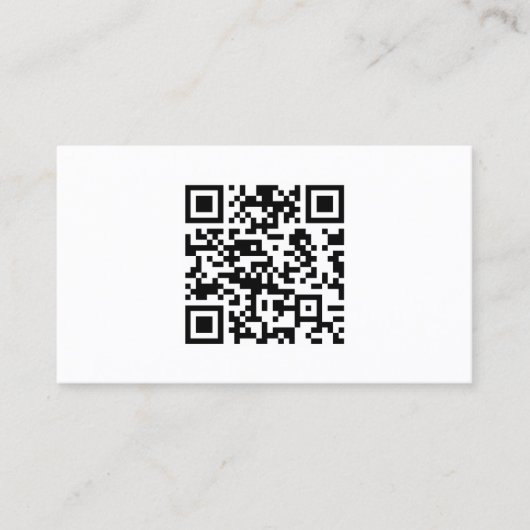 Direct Creëer QR-code (door uw URL in te voeren) Afsprakenkaartje (Voorkant)