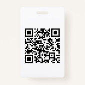 Direct Creëer QR-code (door uw URL in te voeren) Badge (Voorkant)