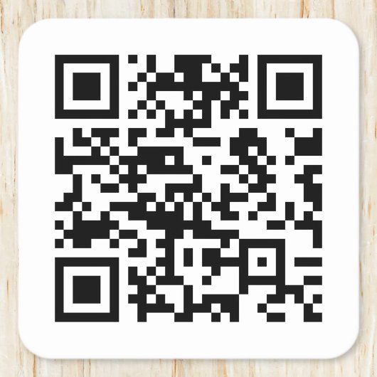 Direct Creëer QR-code (door uw URL in te voeren) Kartonnen Onderzetters
