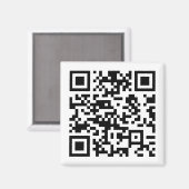 Direct Creëer QR-code (door uw URL in te voeren) Magneet (Voorkant / Achterkant)