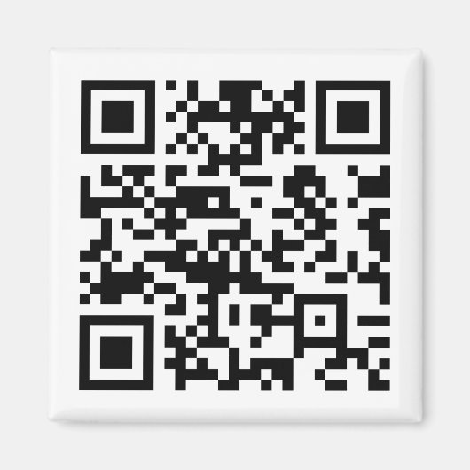 Direct Creëer QR-code (door uw URL in te voeren) Magneet (Voorkant)