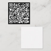Direct Creëer QR-code (door uw URL in te voeren) Notitiekaartje (Voorkant / Achterkant)