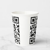 Direct Creëer QR-code (door uw URL in te voeren) Papieren Bekers (Links)