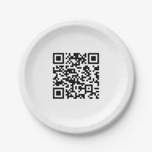 Direct Creëer QR-code (door uw URL in te voeren) Papieren Bordje