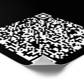 Direct Creëer QR-code (door uw URL in te voeren) Poster (Hoek)