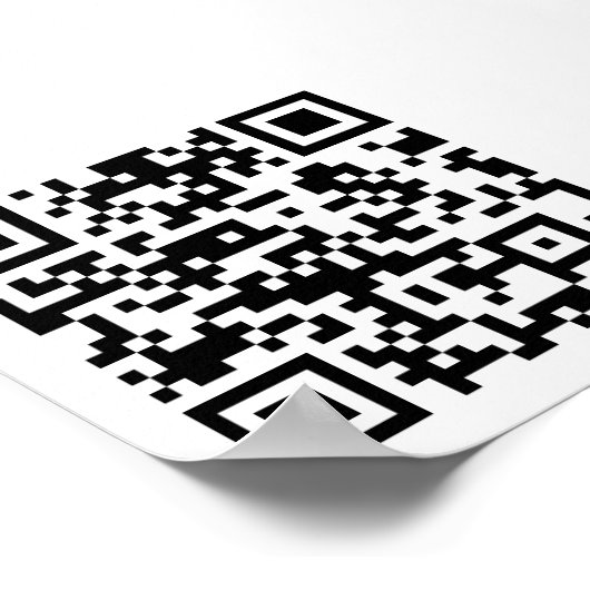 Direct Creëer QR-code (door uw URL in te voeren) Poster (Hoek)