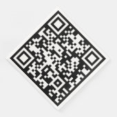 Direct Creëer QR-code (door uw URL in te voeren) Servet (Hoek)