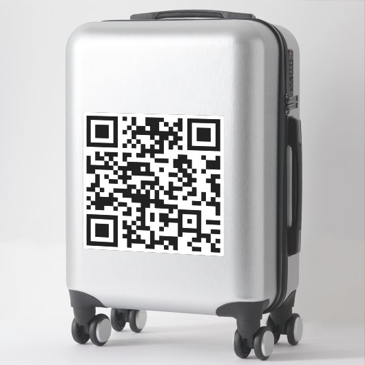 Direct Creëer QR-code (door uw URL in te voeren) Sticker (Koffer)