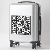 Direct Creëer QR-code (door uw URL in te voeren) Sticker (Koffer)