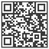 Direct Creëer QR-code (door uw URL in te voeren) Sticker (Voorkant)